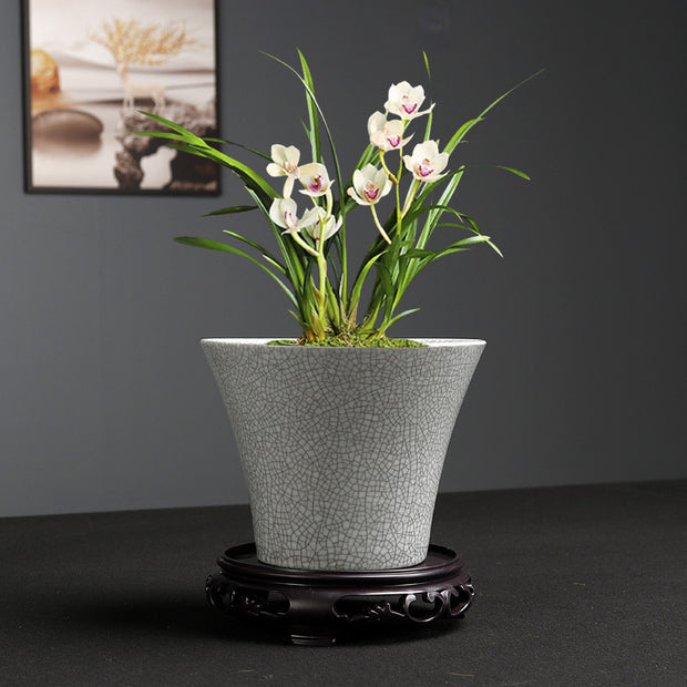 Simple Ceramic Flower Pot Indoor Greenery Pot Ware