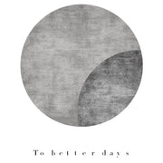 Modern Minimalist Living Room Stitching Round Carpet