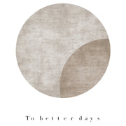 Modern Minimalist Living Room Stitching Round Carpet