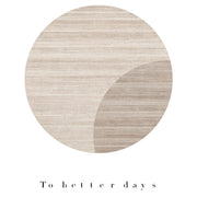 Modern Minimalist Living Room Stitching Round Carpet