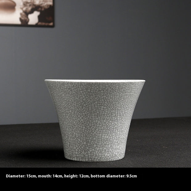 Simple Ceramic Flower Pot Indoor Greenery Pot Ware