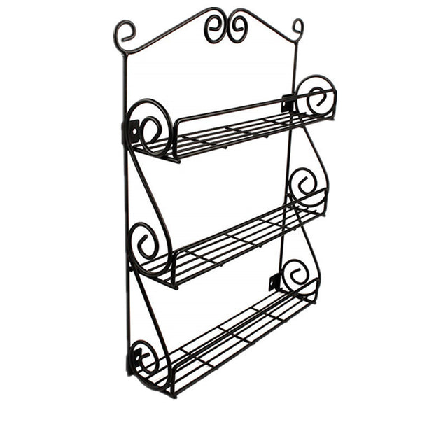 Modern Minimalist Iron Kitchen Storage Rack Wall Hanging Holder