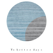 Modern Minimalist Living Room Stitching Round Carpet